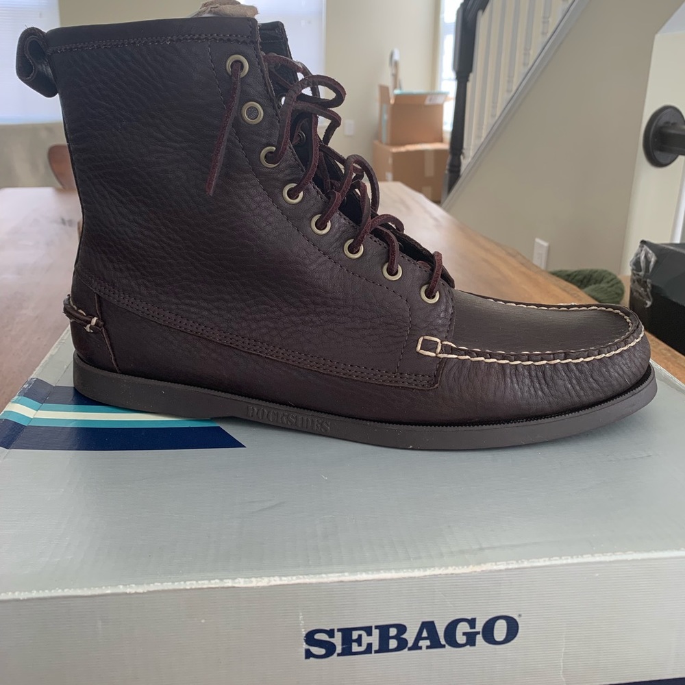 Sebago brown boots